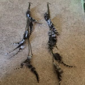 Long Feather earrings